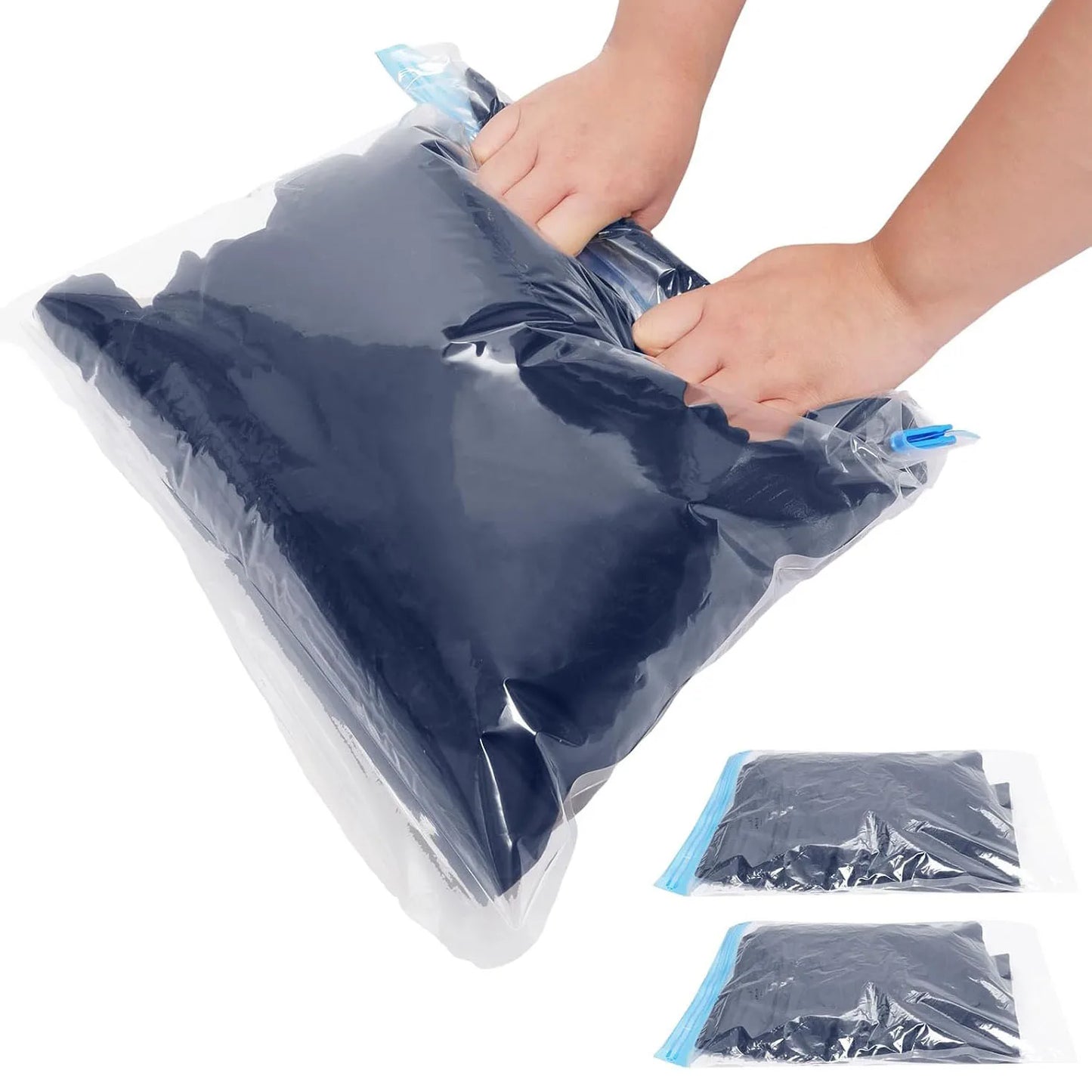 4er Set Roll Kompressionsbeutel für platzsparendes Reisen