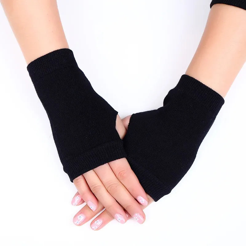 Gestrickte Thermo Halbfingerhandschuhe Für Damen Und Herren-Yabubestshop