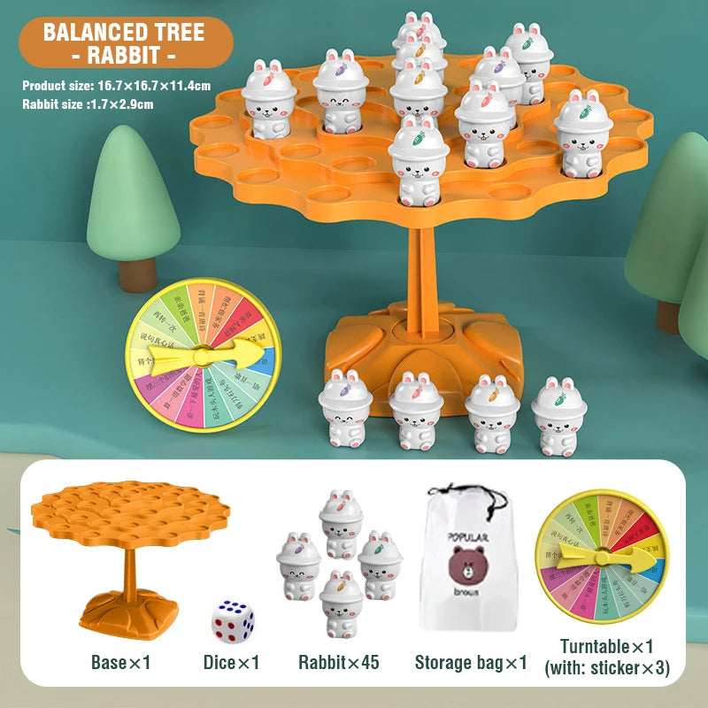 Spielerisch Mathe lernen: Frosch Balance Baum Spielzeug für Kinder ab 3 Jahren