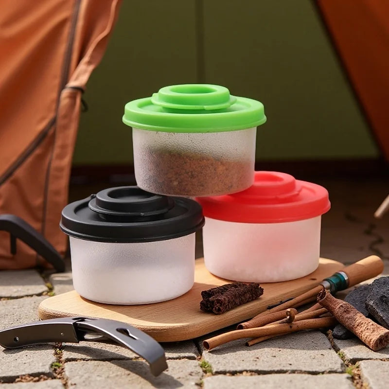 4-teiliges Mini Gewürzglas Set 50ml staubdicht Insekten-proof für Küche