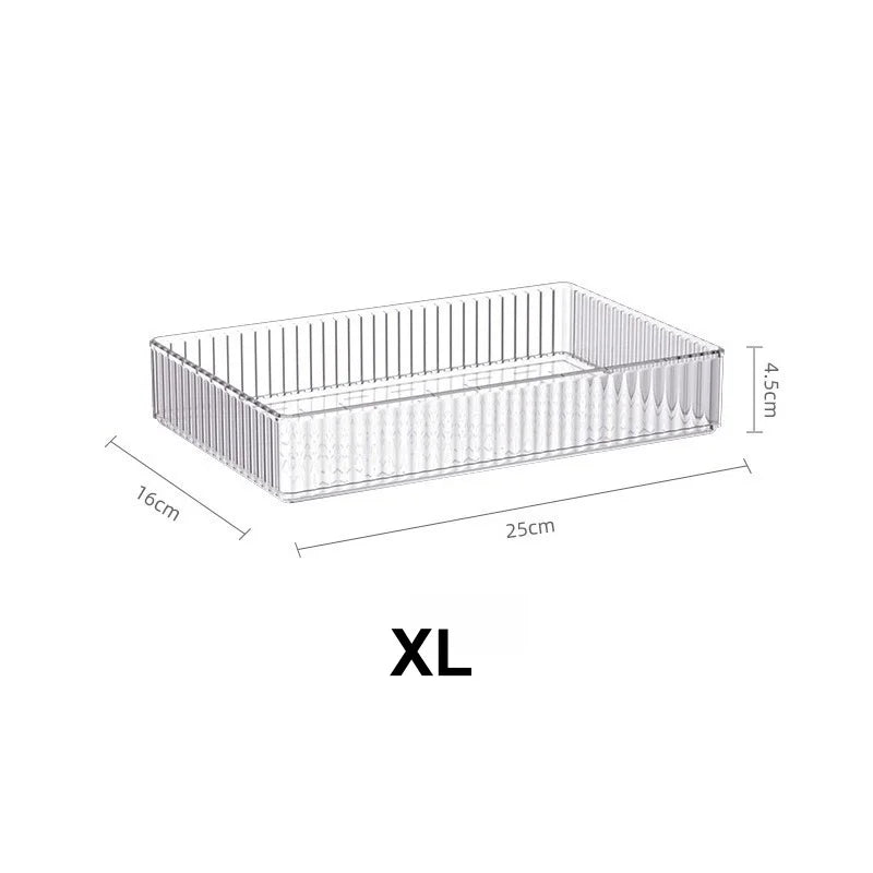 Transparente stapelbare Organizer für clevere Ordnung