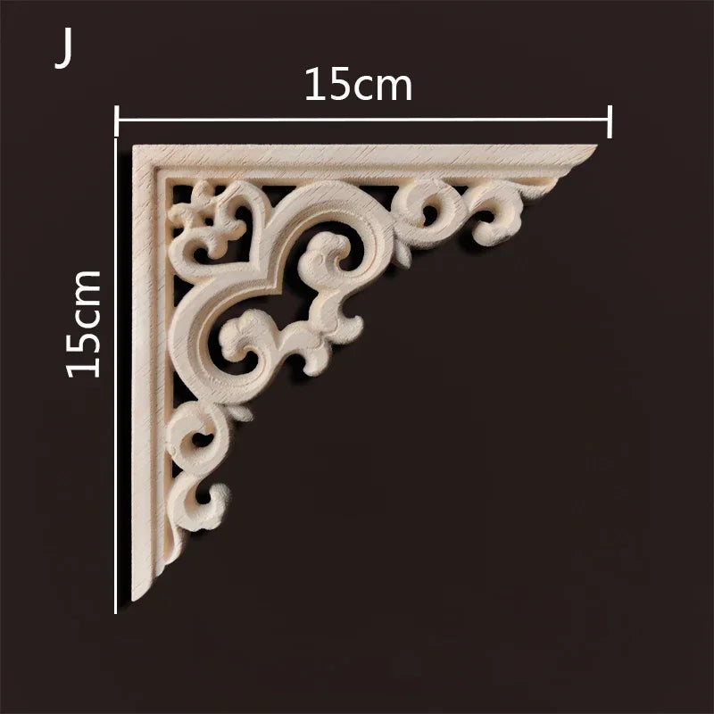 Exklusive Holz Eckverbindung Onlay Applikation für Möbel & Heimdeko