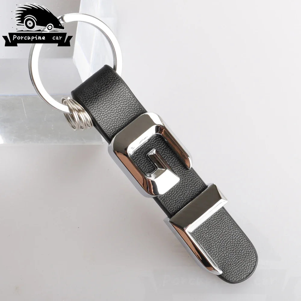 Leder Metall Schlüsselanhänger mit 3D Design für viele Fahrzeugmodelle