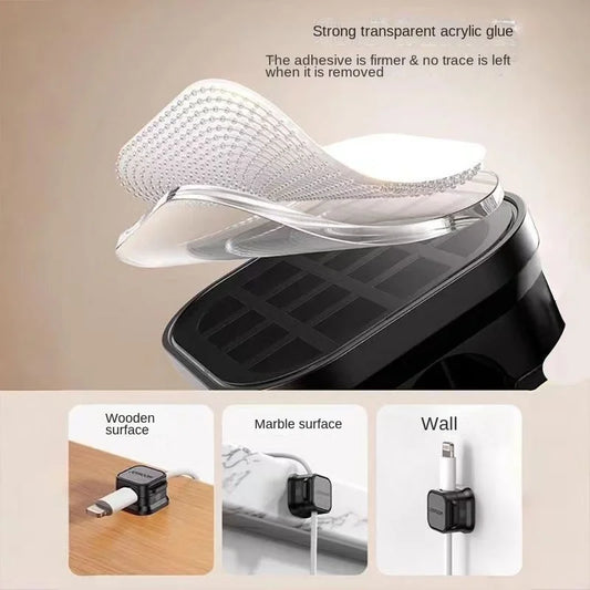Magnetischer Schreibtisch Organizer für Kabel und Maus, selbsthaftend - Yabubest - Home & More