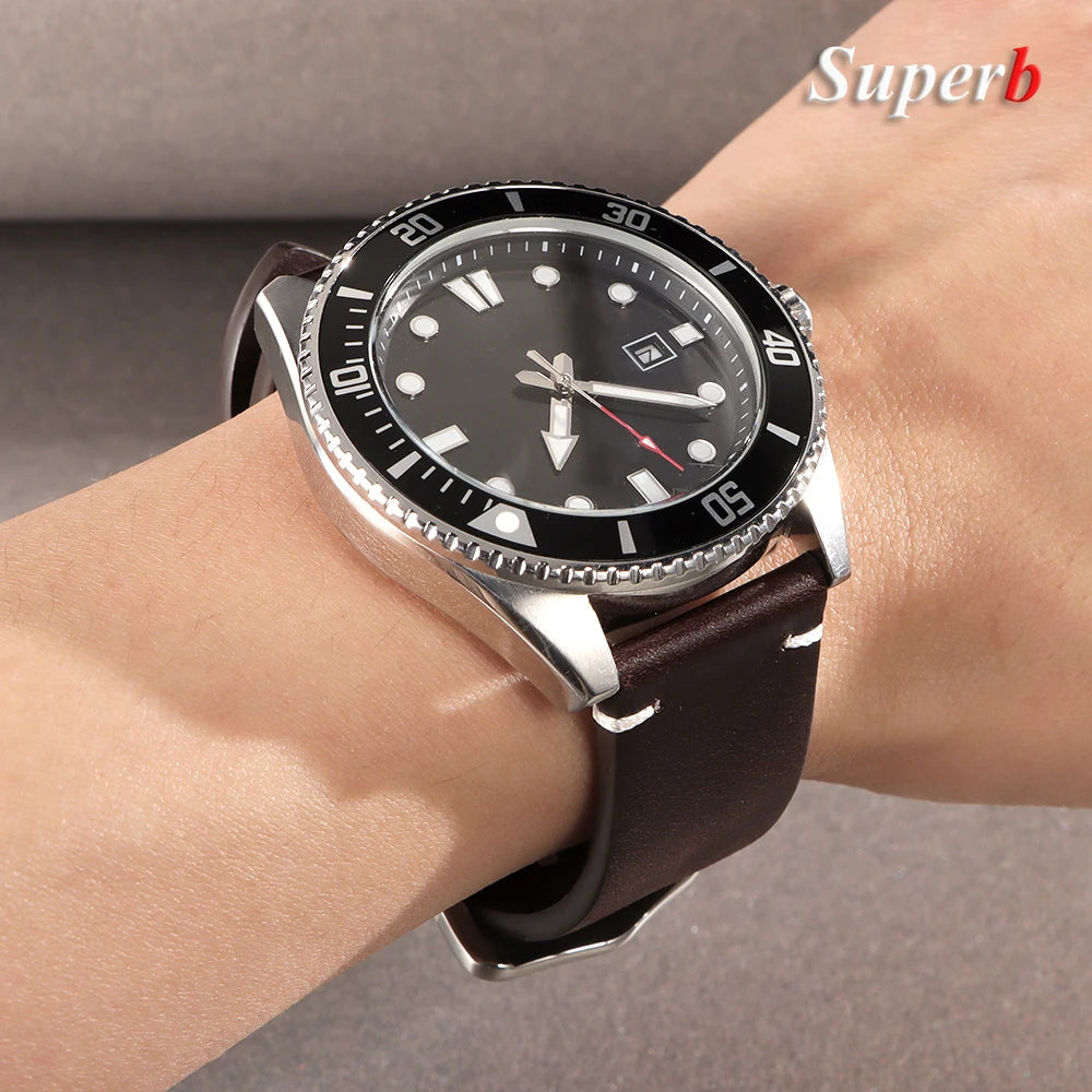 Vintage Ölwachs Lederarmband 18-24mm für Uhr und Smartwatch – Herren Damen