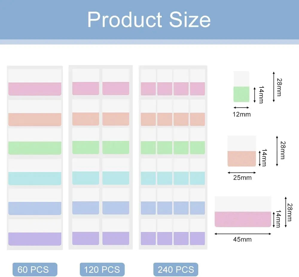 420 beschreibbare Index-Tabs für effiziente Organisation von Dokumenten