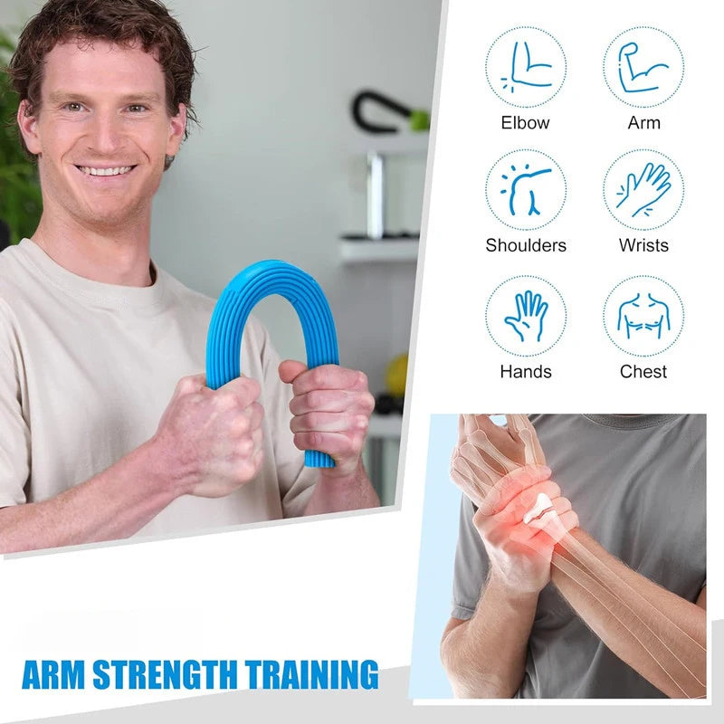 Flexibler Twist Bar Rod – Rutschfester Griff für Hand- - Handgelenkstraining