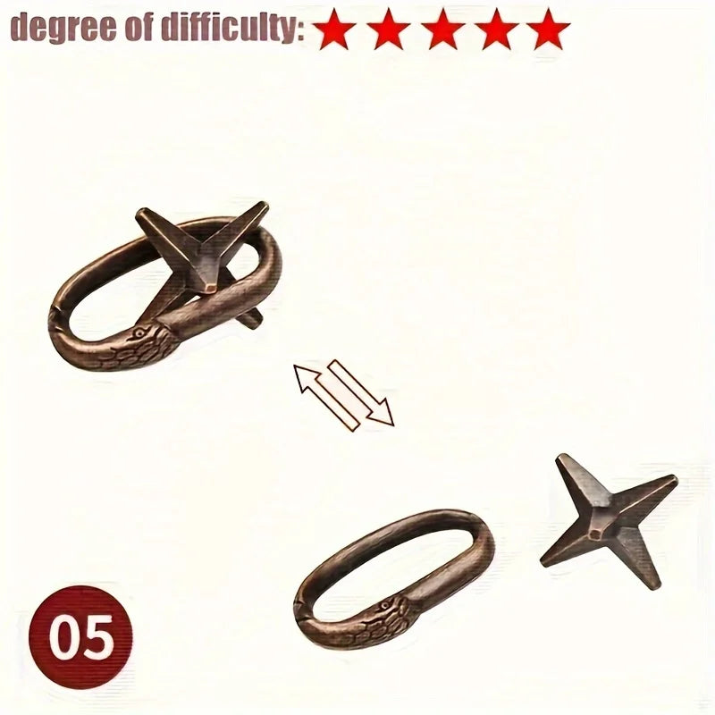 Herausforderndes 3D Metall-Puzzlespiel für Konzentration und Logik