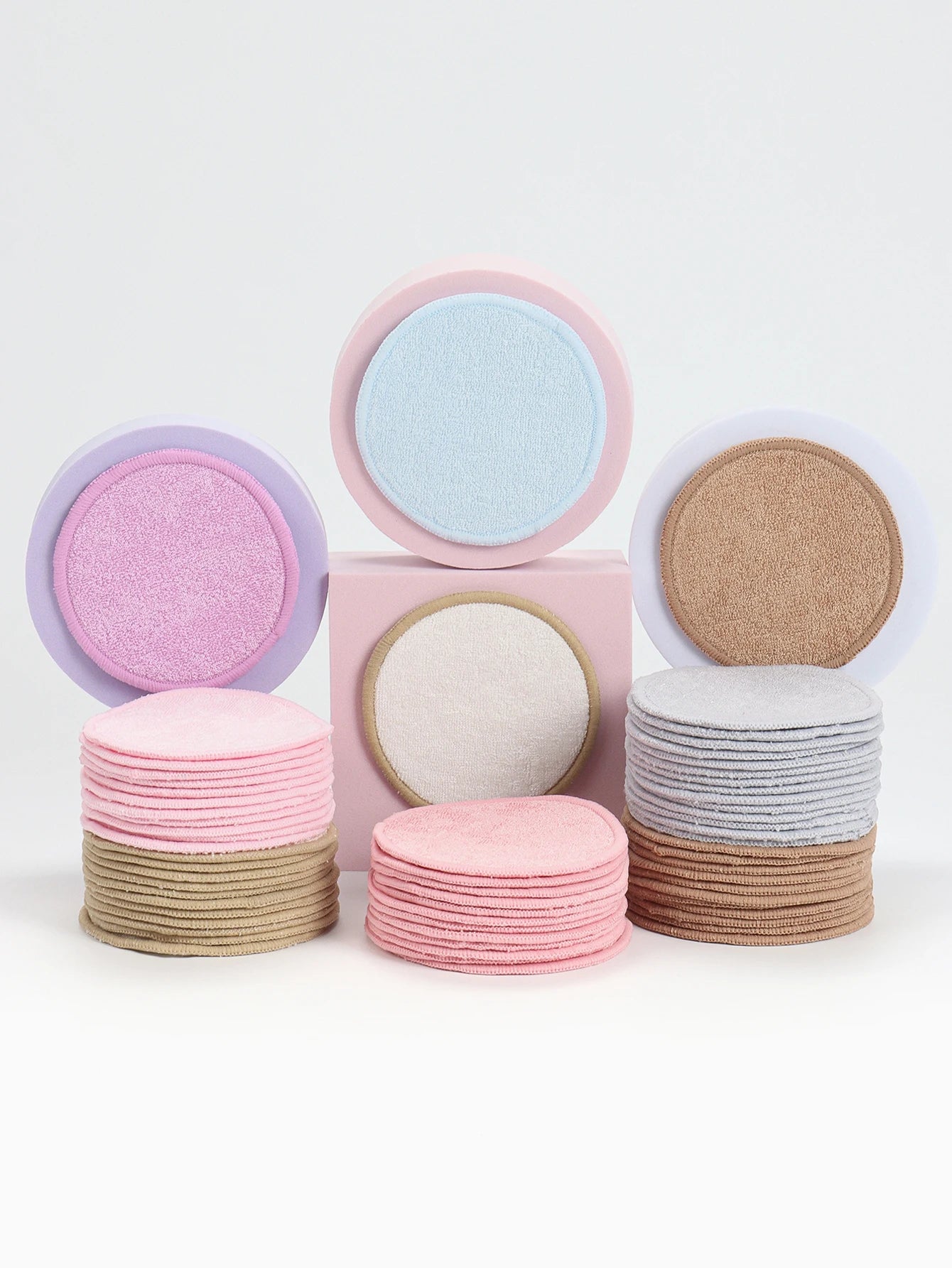 Weiche wiederverwendbare Make-up-Entferner-Pads aus Bambusfaser