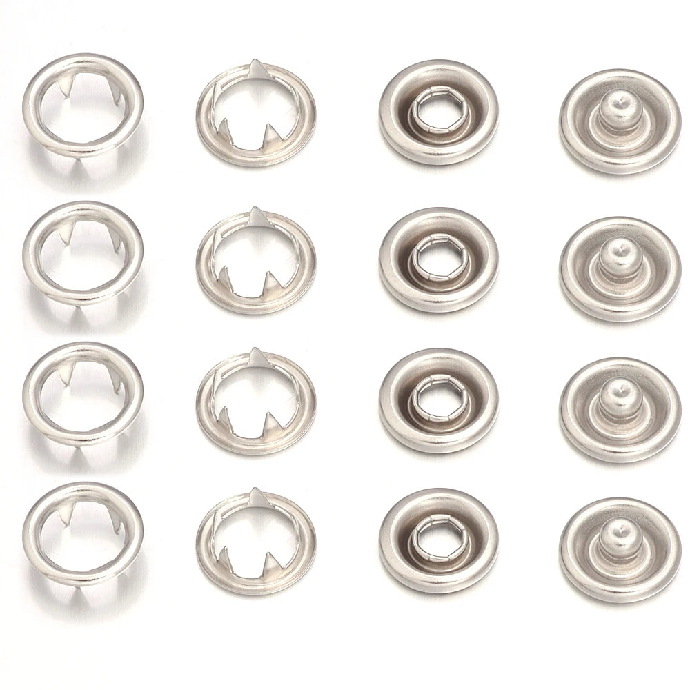 Umfangreiches Set Metall Druckknöpfe für DIY Bastelarbeiten