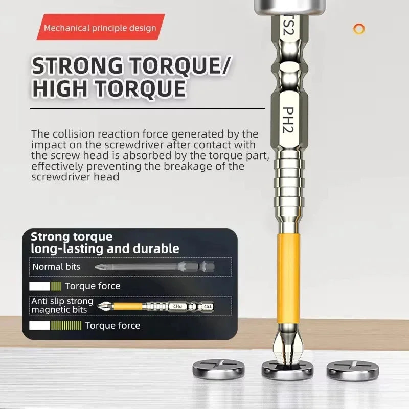 Rutschfester magnetischer PH2 Kreuzschraubendreher mit verschiedenen Längen