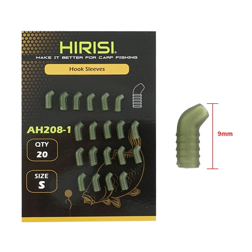 20x Anti Tangle Gummi Sleeves für Karpfenangeln Zubehör Angelschnur Schutz