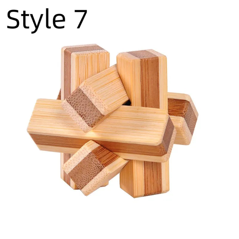 Holz Kong Ming Lock 3D Puzzle Montessori Spielzeug Kinder-Yabubest - Home & More