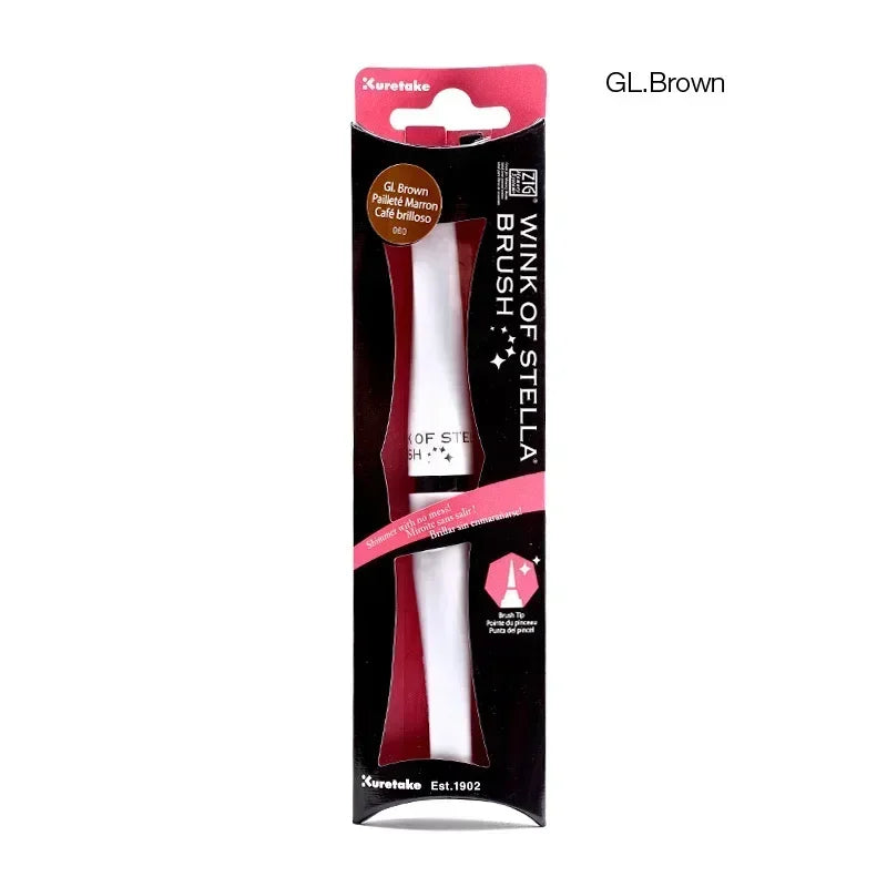 Mehrfarbiger Bling Pinselstift mit funkelndem Aquarellglitzer
