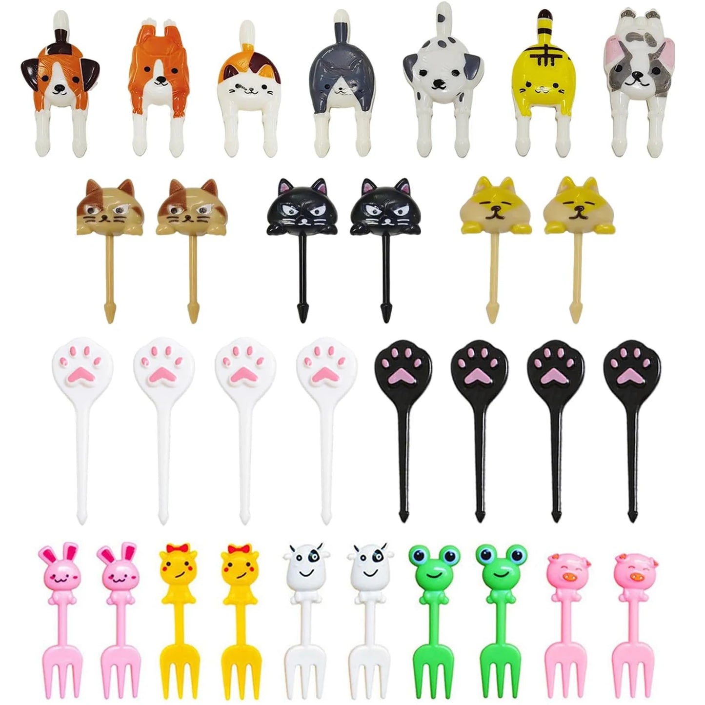 Kleine Obstgabeln für Kinder Snack Gabeln Tierform Bento Box Zubehör