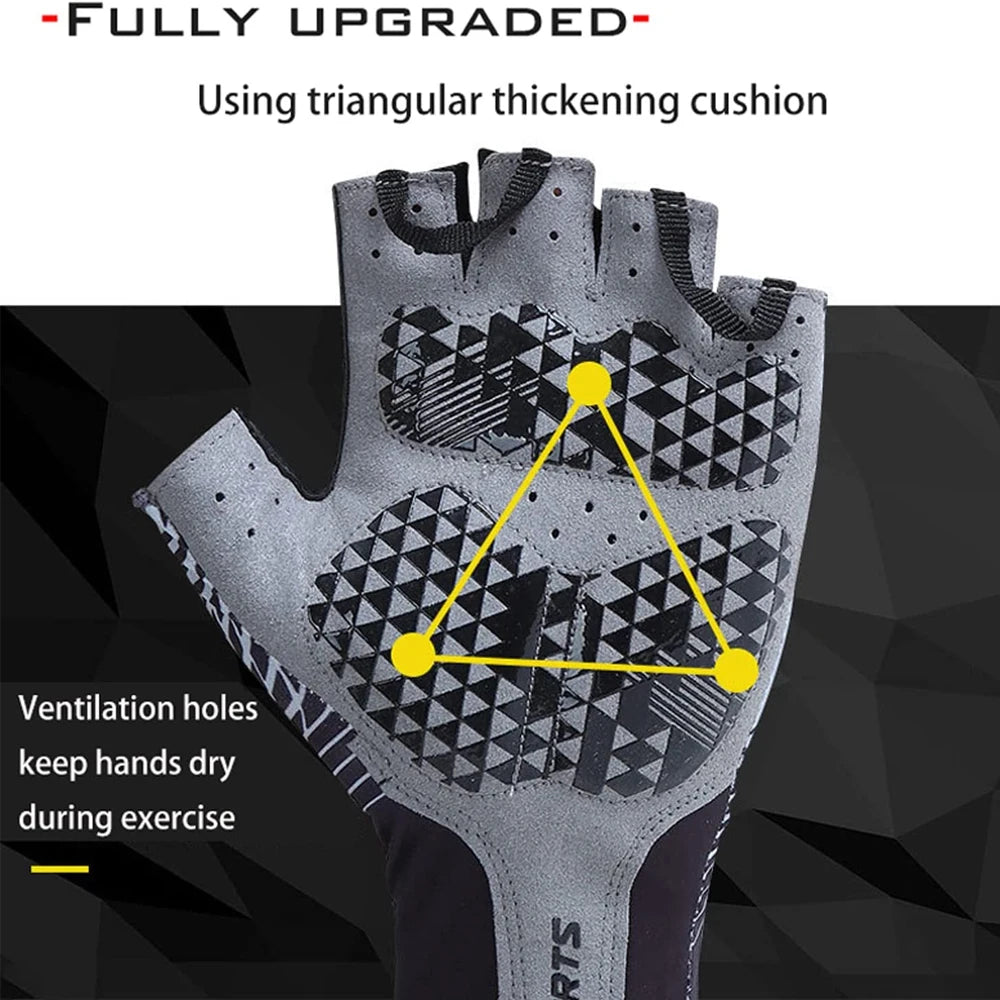 Halbfinger Fahrradhandschuhe für Damen und Herren | 1 Paar