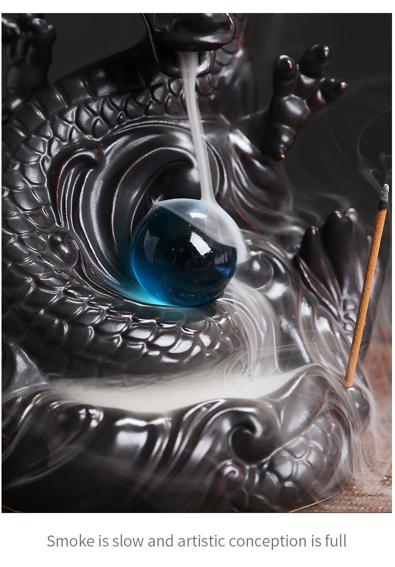 Keramik Rückfluss Räuchergefäß für Aromatherapie und Heimdekoration-Yabubestshop