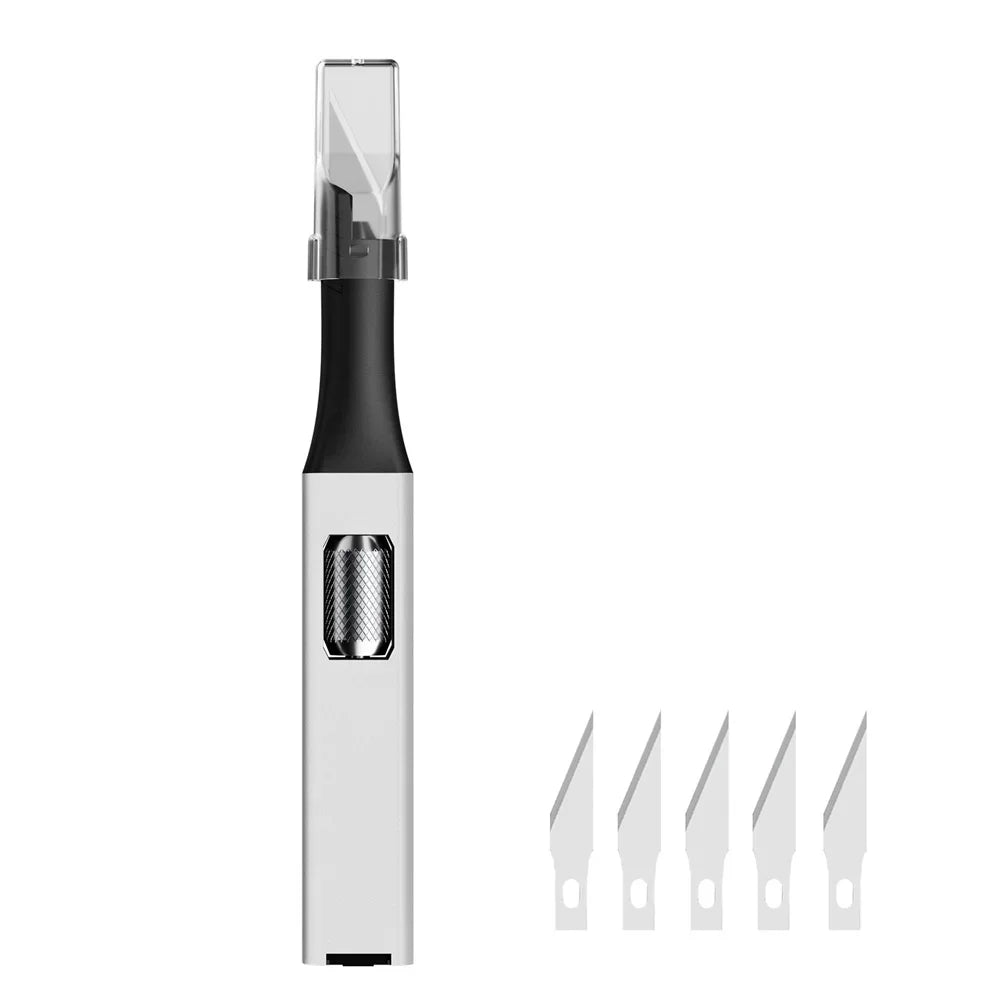 Rutschfestes Metallschnitzmesser mit 5 Klingen für präzise DIY Reparaturen