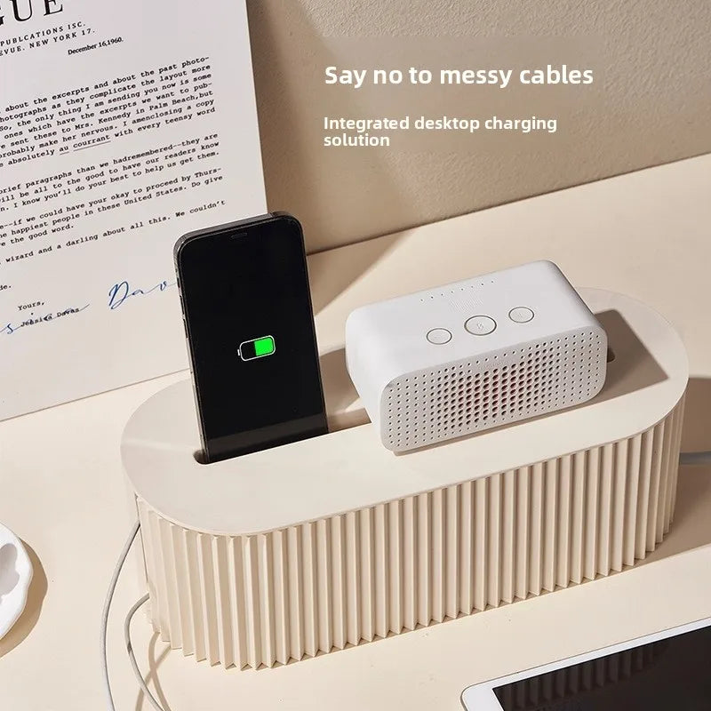 Netzkabel Aufbewahrungsbox Kabel Organizer mit großer Kapazität und moderner Optik-Yabubest - Home & More