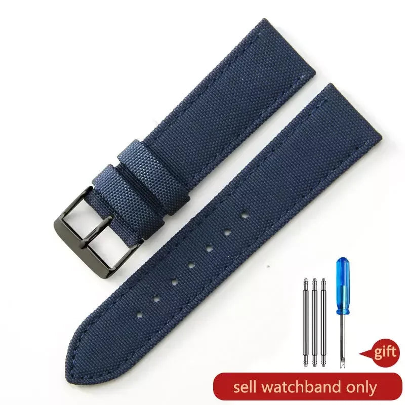 Robustes Nylon Uhrenarmband Army Style 18-24mm für viele Uhren