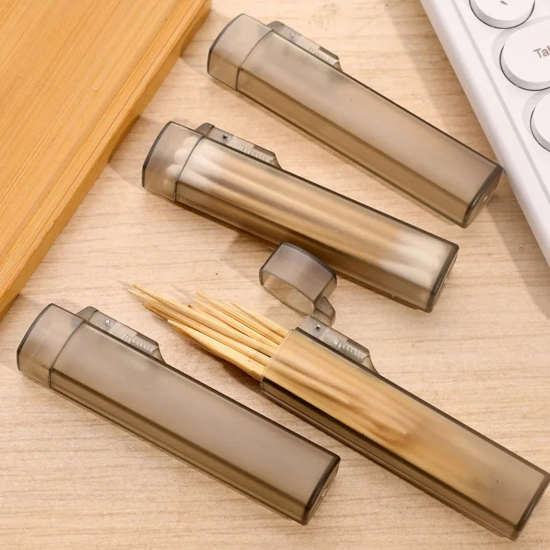 Tragbare Zahnstocher Box Baumwolle Tupfer Halter für Reise und Outdoor