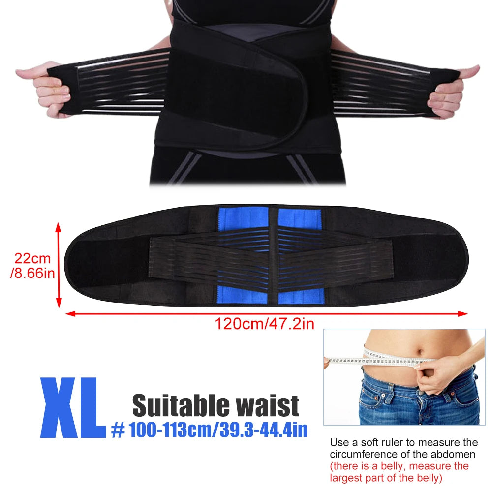 Verstellbare Neopren Lendenwirbelstütze mit Doppelzug für Schmerzlinderung