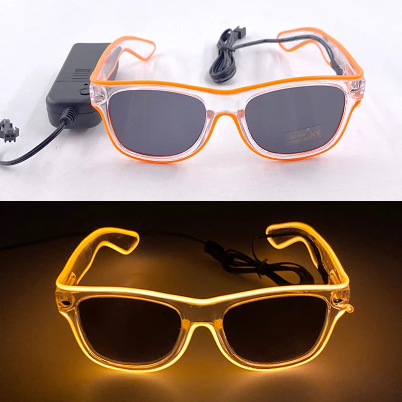 Vielseitige LED Partybrille mit Leuchtmodi für alle Feste