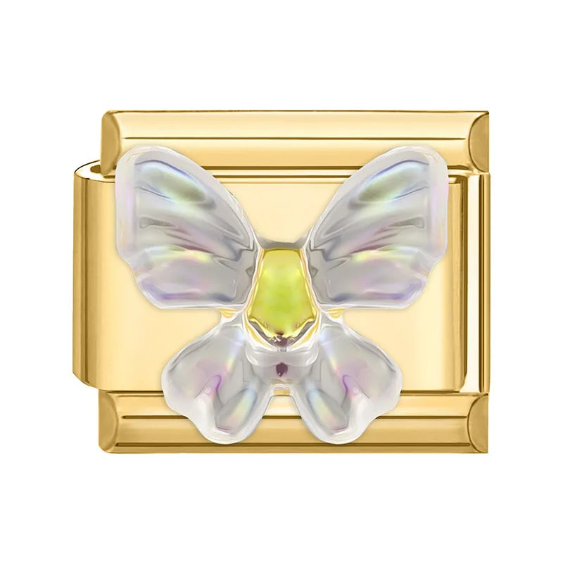 Elegantes Edelstahl Charm Armband mit Zirkon für Frauen