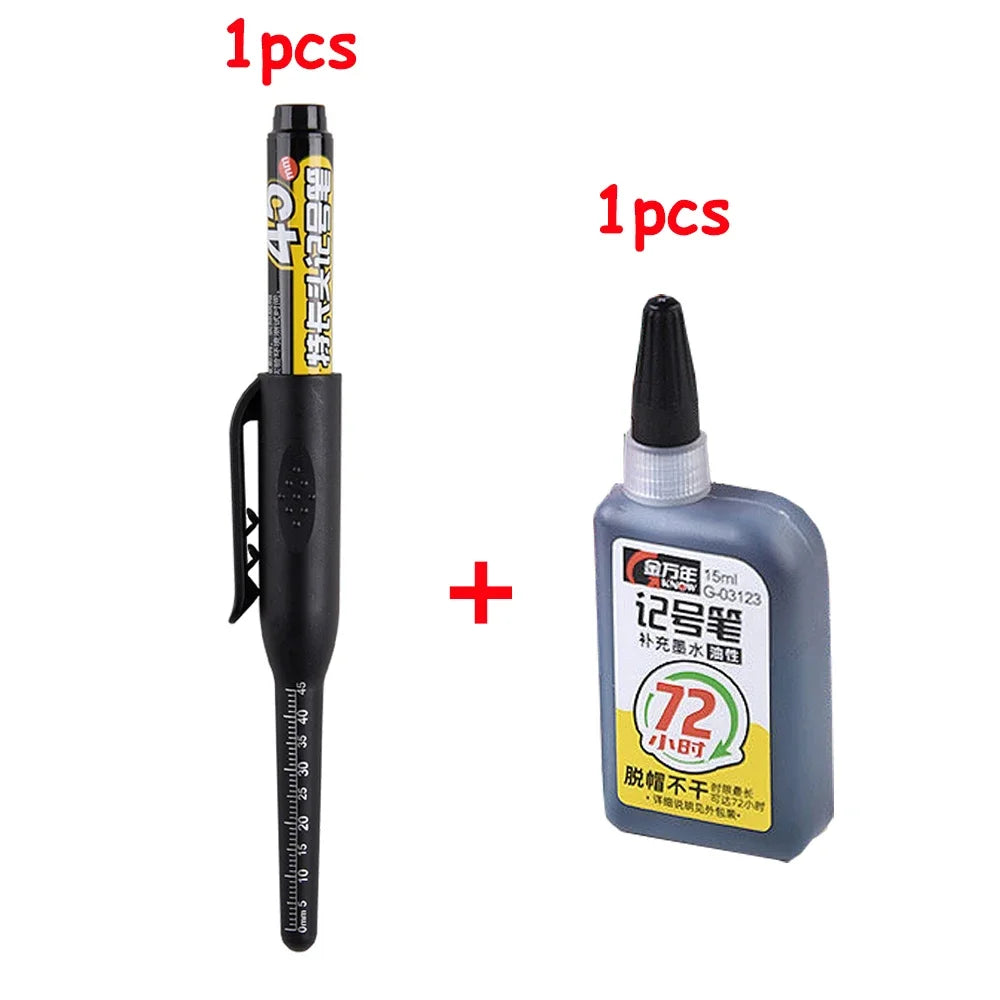 45mm langlebiger Tiefloch Marker Stift für präzise Holz- und Metallmarkierung