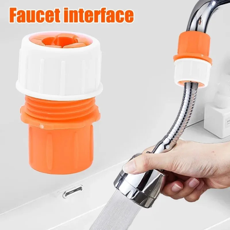 Universal Wasserhahn Adapter Orange – 20-24 mm, schnell - dicht verbinden