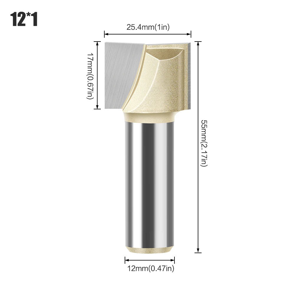Professionelle Hartmetall Fräser 6mm und 12mm Schaft für Holz