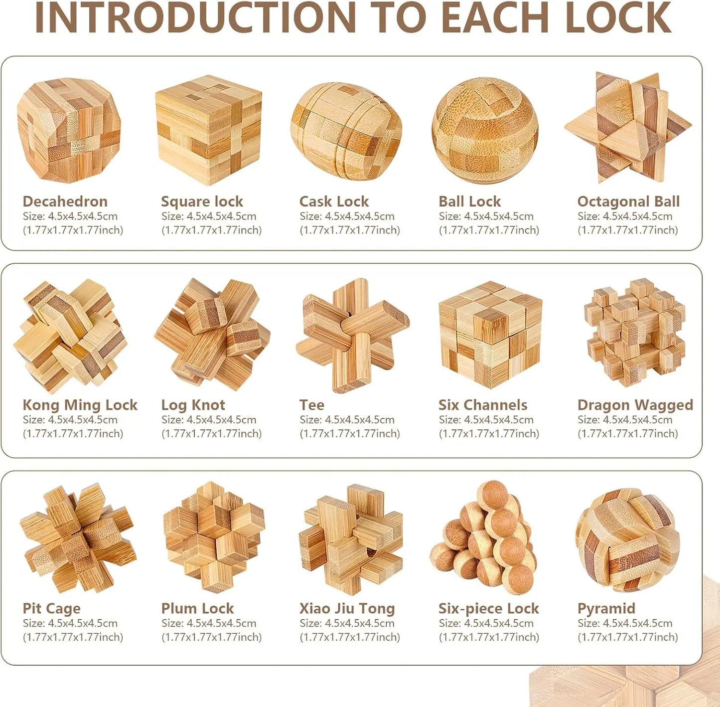 Holz 3D Puzzle Gehirnförderndes Lernspielzeug