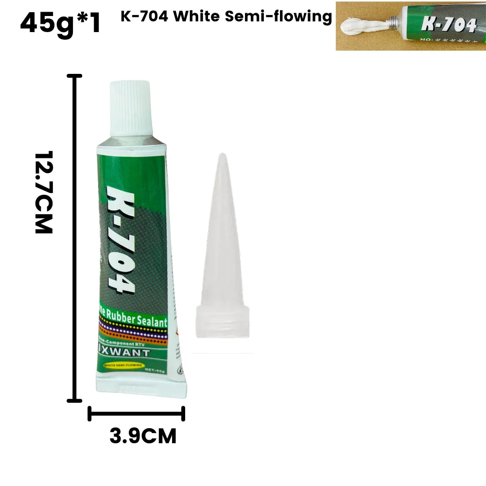 Silikon Dichtungskleber 45g in Schwarz Weiß Transparent für Elektronik