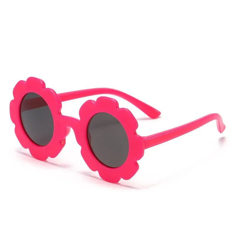 "Sonniger Schutz: Runde Sonnenblume Kinder Sonnenbrille mit UV400 für Kleinkinder"