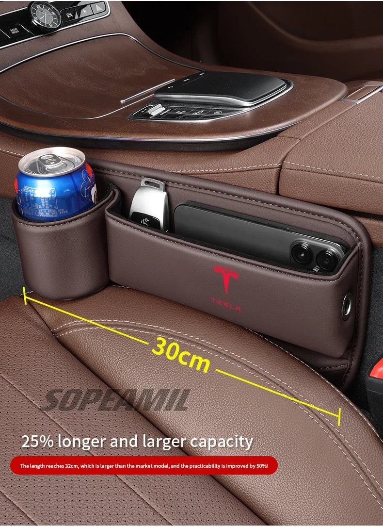 Praktische Auto Sitz Spalt Aufbewahrungsbox mit Becherhalter