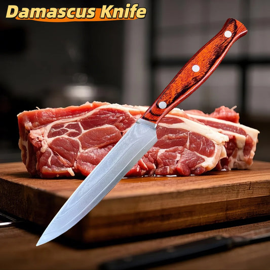 Allzweckmesser aus Damaststahl langlebig scharf für den täglichen Gebrauch