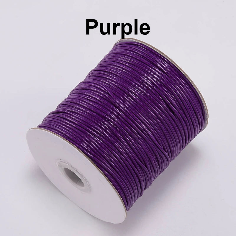 Vielseitige gewachste PU Leder Schnur für DIY Schmuck 20m