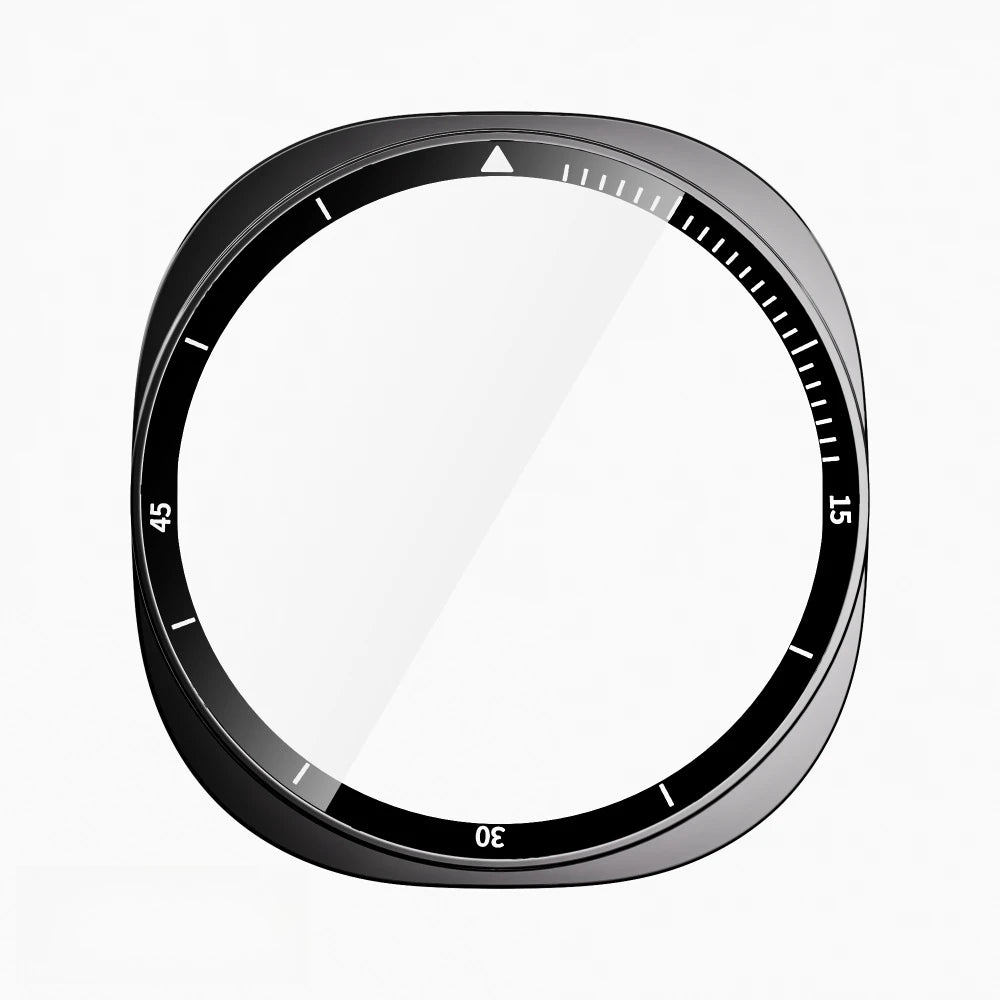 Schutzcover aus gehärtetem Glas mit PC-Rahmen für Smartwatches 40/44mm