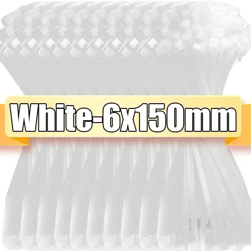 10er Pack Nylon Kabelbinder Wiederverwendbar – Lösbar Garten Heim Büro