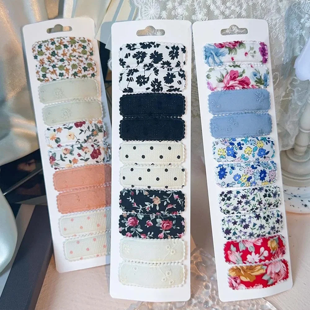 10er Set Blumen-Haarklammern für Mädchen – sicherer Halt, charmantes Design