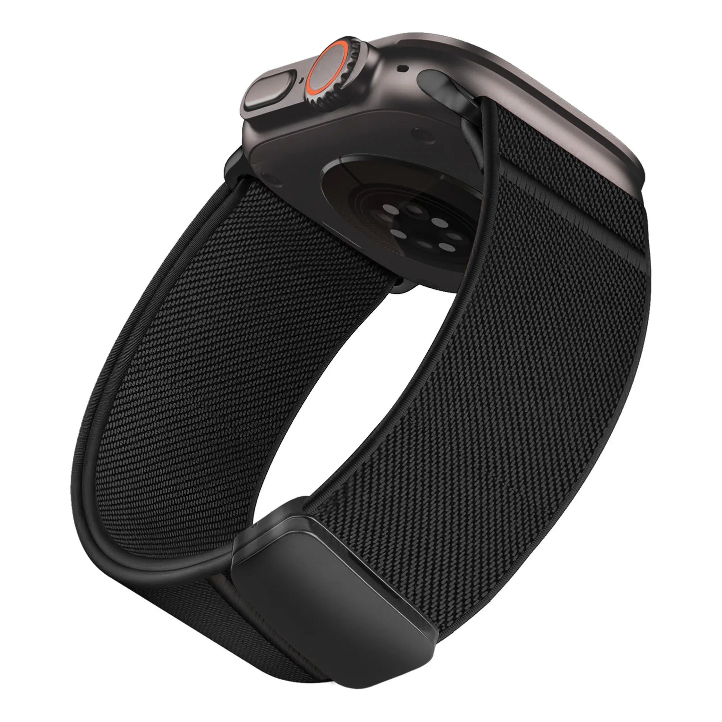 Magnetisches Nylonarmband kompatibel mit Apple Watch Größen 38 bis 49 mm