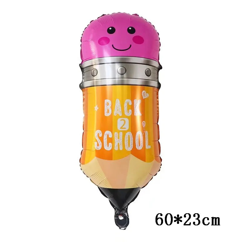 Buntstift Bleistift Schultasche Folienballon für Lern- - Schulparty Deko