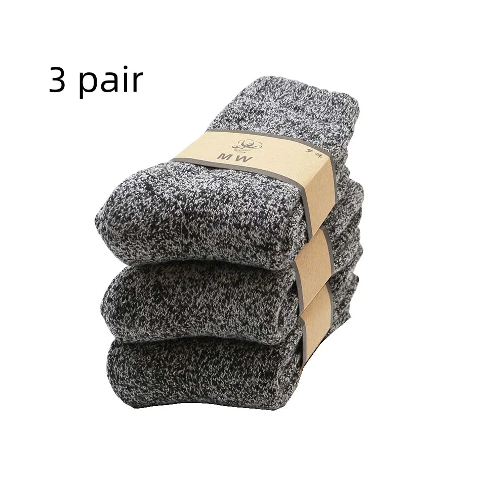 Dicke warme Merino Wollsocken für Männer im 3er Pack