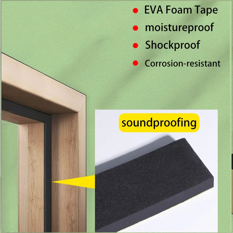 Einseitiges Schaumstoffband als stoßdämpfende, schalldichte und wasserdichte Dichtung