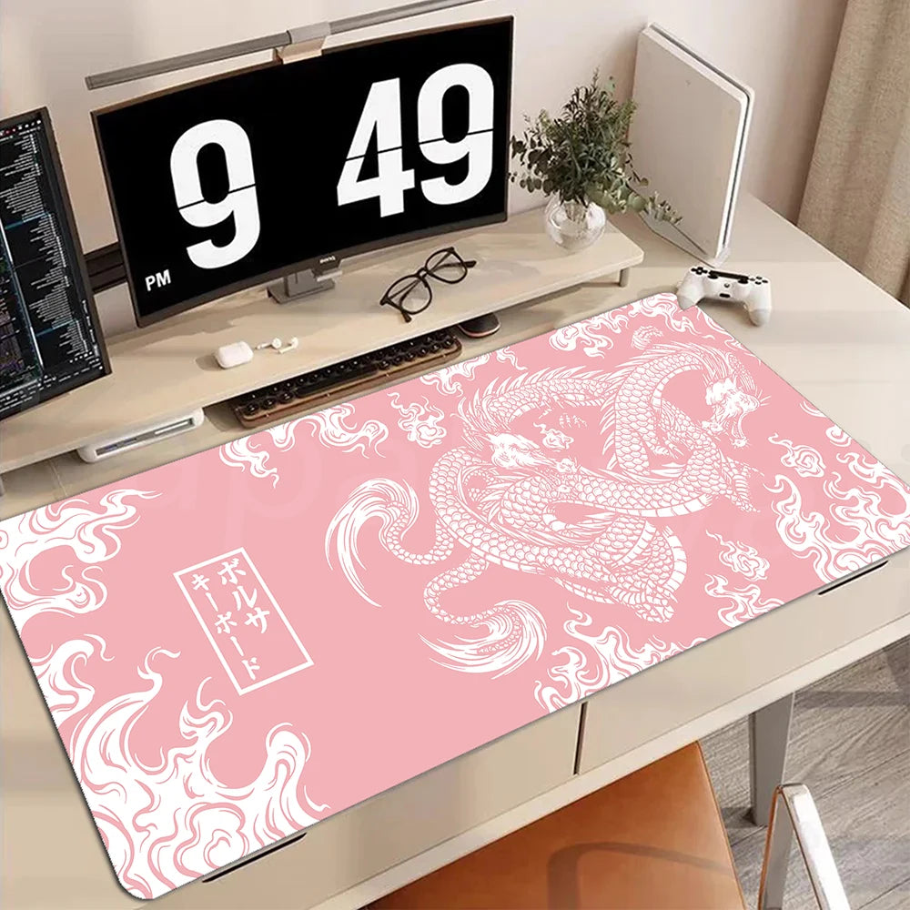 XXL Gaming Mauspad Chinesischer Drachen Anime Schreibtischunterlage