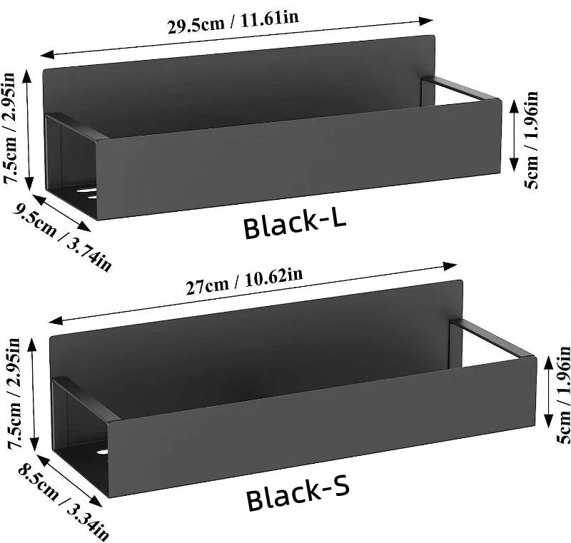 Magnetisches Kühlschrankregal aus schwarzem Eisen platzsparend und praktisch