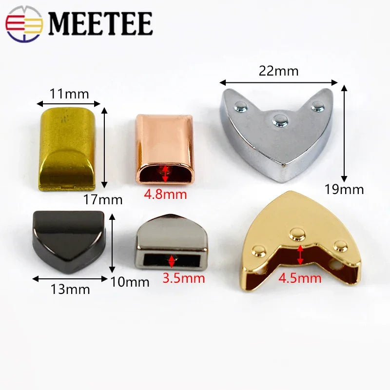 Metall Reißverschlussenden Clip Schnallen Set mit Schrauben für Taschen Gurte DIY 10/20 Stück