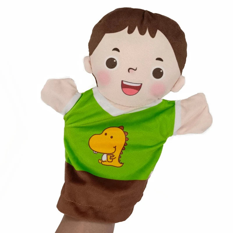 Weiche Stofftier Familien-Handpuppen Set für Kinder Lernspielzeug Kawaii