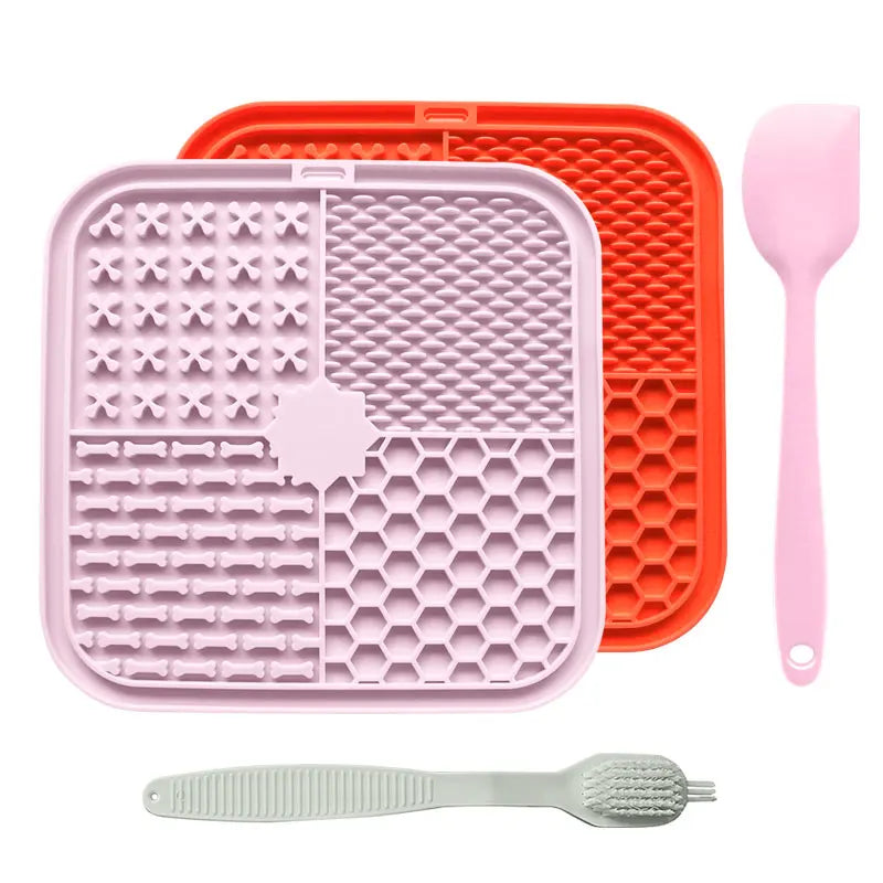 Beruhigende Leckmatte für Hunde mit Saugnapf – Langsames Füttern