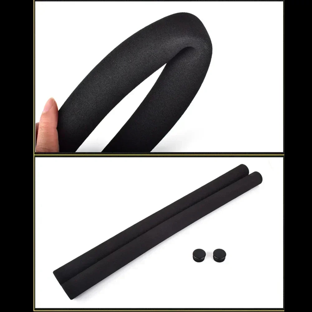 2x MTB Lenkergriffe Schaumstoff schwarz – rutschfest, wasserfest & komfortabel